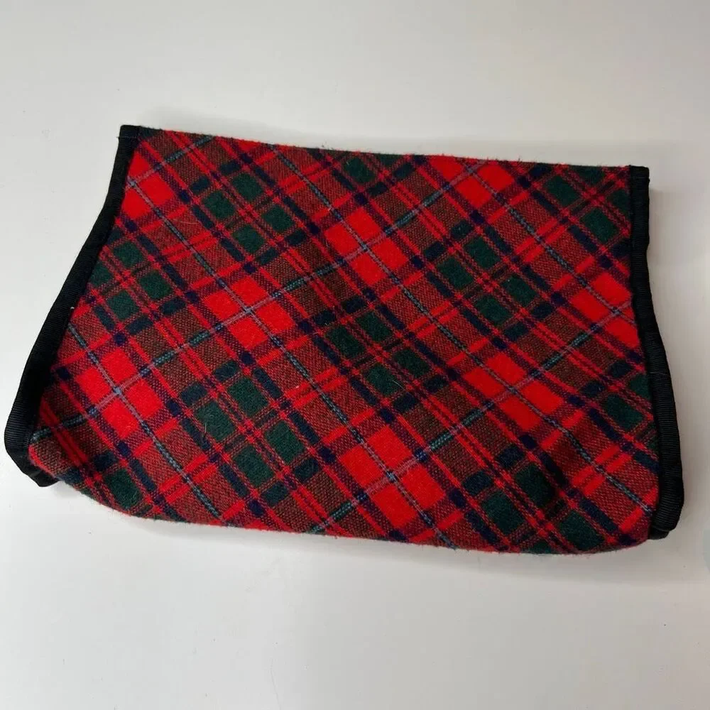 de'Lanthe vintage tartan plaid clutch purse, a preppy classic originally handcra